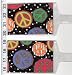 Search : Set of 2 Luggage Tags Made with Funky Peace Sign Fabric