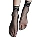 Vienna Women's Black Lace Ruffle Fishnet Mesh Short Ankle Socks(pack of 5Pair)