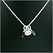 Dream Word Pendant with Amethyst and Garnet Gemstone Dangles on 18 Sterling Silver Chain