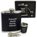 FLACHMANN SET - SEKUNDE! GLEICH BIST DU H�BSCH - Flaschmann inkl Schnapsbecher