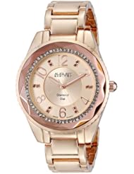 August Steiner Womens AS8122RG Analog Display Swiss Quartz Rose Gold Watch
