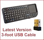 Rii mini K01v3 2.4GHz Wireless Morewer Mini PC Keyboard Touchpad V2 Black