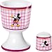 United Labels 0106855 - Best of Mickey-Pretty Pink Eierbecher mit Salzstreuer Porzellan in prämierter Geschenkverpackung