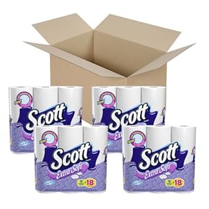 Scott Extra Soft Double Roll Tissue, 9 Count (Pack of 4)