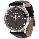 Fossil Ansel Leather Watch - Black