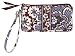 Vera Bradley New Wristlet Bag Purse in Slate Blooms