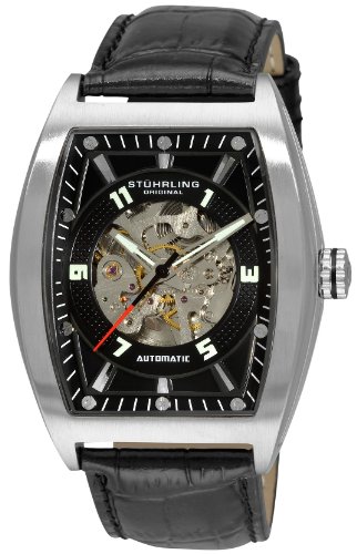 Stuhrling Original Mens 182C233151 Millennia Prodigy Automatic Skeleton Black Dial Watch Stuhrling Original Mens 182C233151 Millennia Prodigy Automatic Skeleton Black Dial Watch