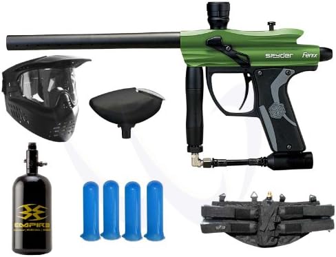 Spyder Kingman Fenix Paintball Marker HPA Starter Package - Forest Green