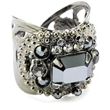 Sorrelli Midnight Moon Crystal Adjustable Band