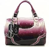 Baby Phat - Baby Phat Purple & White Fade Ombre Passion Satchel Handbag