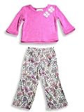 Rubbies - Toddler Girls 2-Piece Pant Set, Pink, Cream