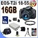 Canon EOS Rebel T2i 18 MP CMOS APS-C Digital SLR Camera with 3.0-Inch LCD and EF-S 18-55mm f/3.5-5.6 IS Lens+ 16GB Memory+ Extra Battery + UV Filter + Accessory Kit