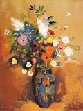 Bouquet of Flowers Art Print Art Poster Print by Odilon Redon, 24x32
