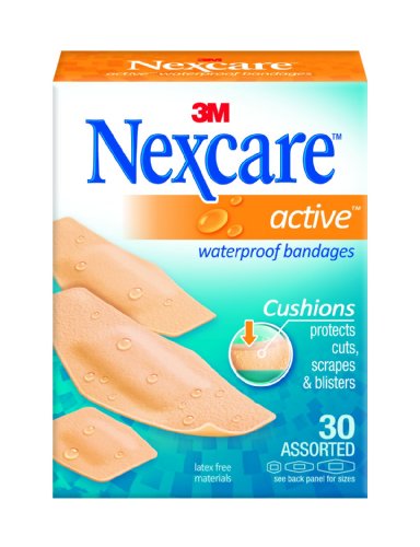 new year Nexcare Active Extra Cushion Bandage Assorted Sizes 30 ct Packages (Pack of 4)B002CVV62Q