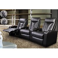 3 Seated Theatre Recliners - Coaster 600130-3