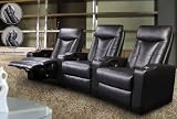 3 Seated Theatre Recliners - Coaster 600130-3