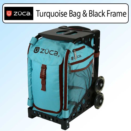 Zuca Sport Bundle With Black Frame & Turquoise Insert Bag