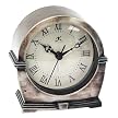 Boudoir Antiqued Table Clock - Silver