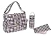 Baby : Kalencom Laminated Buckle Bag Heavenly Dots Choc/Pink