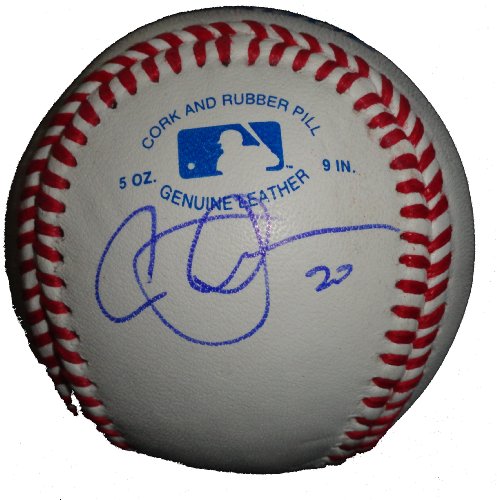 Carlos Quentin Autographed ROLB Baseball, San Diego Padres, Chicago White Sox,Proof Photo of Carlos Signing for Us.