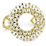 Trina Turk Sunburst Gold And White Cuff Bracel