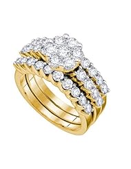 4.00CT-DIA FLOWER BRIDAL SET
