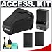 Nikon Cf-dc1 Eveready Case (25355) + Two (2) Spare En-el9 Replacement Batteries + Travel Charger - Accessory Kit For Nikon D40, D40x & D60 Digital Slr Cameras