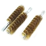 uxcell　チューブブラシ　注ぎ口洗い　　15cm長さ　30mm直径　ステンレス　スチール　クリーン　3本いり