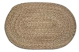 Oval Braided Rug (2'x3'): Brown Tweed - No Band