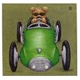 Le Bolide Vert by Raphaele Goisque. Art Print Poster 11.75 inches width by 11.75 inches height. Highest Quality Art Poster Print