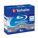Verbatim 43688 BD-R 2x 25GB Blu-ray 5 pack Jewel Cased