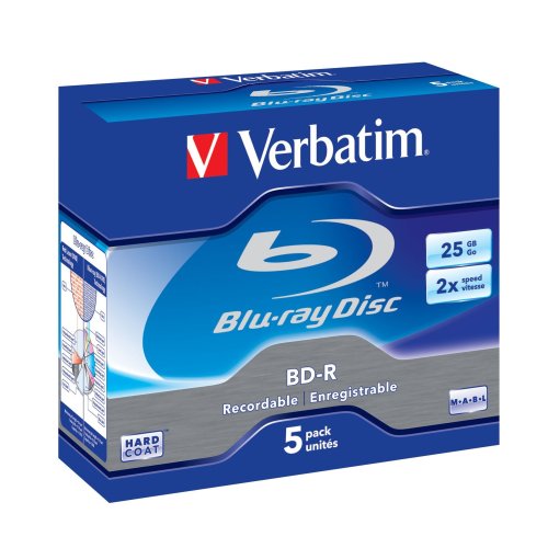 : Verbatim - 5 x BD-R - 25 GB 2x - jewel case - storage media
