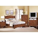 Oak River Storage Bedroom Set (Brownstone) by Vaughan-Bassett