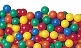 Pack of 100 pcs Phthalate Free non-PVC Soft Plastic Air-Filled Ball Pit Balls in 5 Colors - 3" Diameter to Meet Small Child Safety Standard