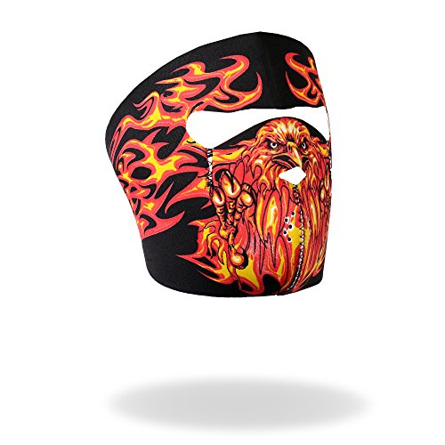 Hot leathers blazing eagle neoprene face mask (black)