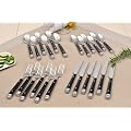 GR�WE� 18/10 Besteckset schwarz 24 -tlg. f�r 6 Personen, Serie BISTRO