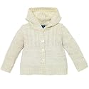 cable-knit shimmer cardigan(milk 24mos)
