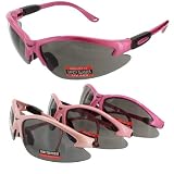Pink Cougar Safety Glasses, Select Pink Frame Shade