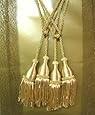 Pair of Gold Curtain Tieback / Tiebacks / Tassel