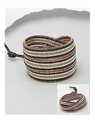Polyester Bracelet In Brass