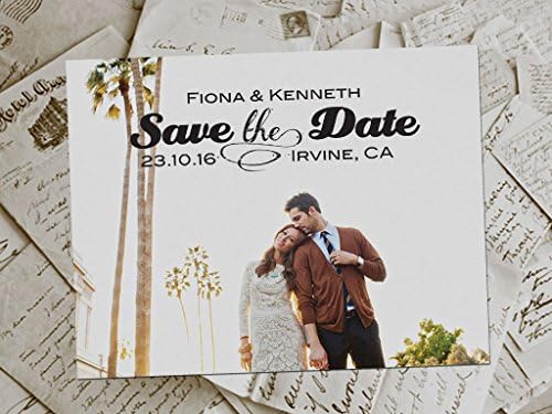 Wedding Save The Date Magnets - GormansPark Vintage Photo Personalized 4.25"x5.5"