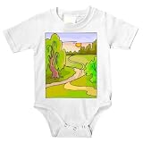 Onesie with path, rural, willow