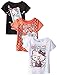 Hello Kitty Little Girls' Toddler Value Pack T-Shirts, Black/Orange/White, 3T