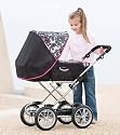 Silver Cross Classic Sleepover Set Dolls Pram 'Techno Fuschia' Fabric