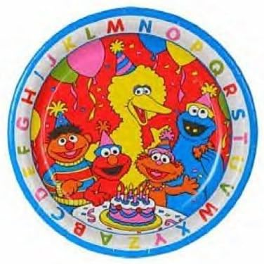 Sesame Street ABC Dessert Party Plates 8 Count by Party Makers plus