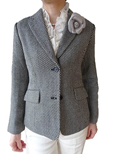 D&L co.ltd（ディーアンドエル） トラッド ツイード テーラード レディース ブレザー ジャケット