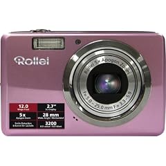 Rollei Compactline 350 Digitalkamera (12 Megapixels, 5 -fach opt. Zoom, 6.86 cm (2.7 Zoll) Display) pink