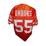 Derrick Brooks Autographed Tampa Bay Buccaneers (Orange Throwback #55) Custom Jersey - Brooks Holo