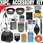 30 PC ULTIMATE SUPER SAVINGS DELUXE DB ROTH ACCESSORY KIT, INCLUDES FLASH, LENSES, FILTERS, ACCESSORIES AND MUCH MORE! For The Canon XS, XSI SLR Didital Cameras Which Have This(18-135mm, 17-85mm) Canon Lens + BONUS Gift = Waterproof Camera = Great For Kids