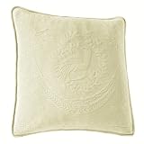 King Charles 20-Inch Square Decorative Pillow, Ivory